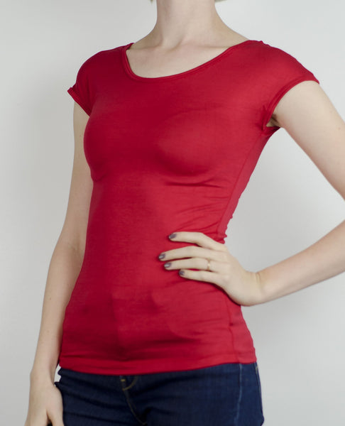 Cap Sleeve- Red